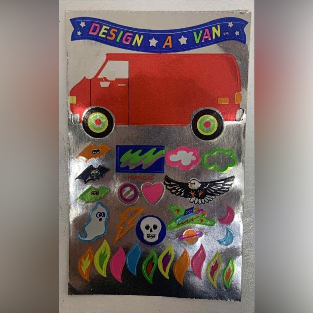 Vintage Rare Sandylion Design a Van Activity Sheet